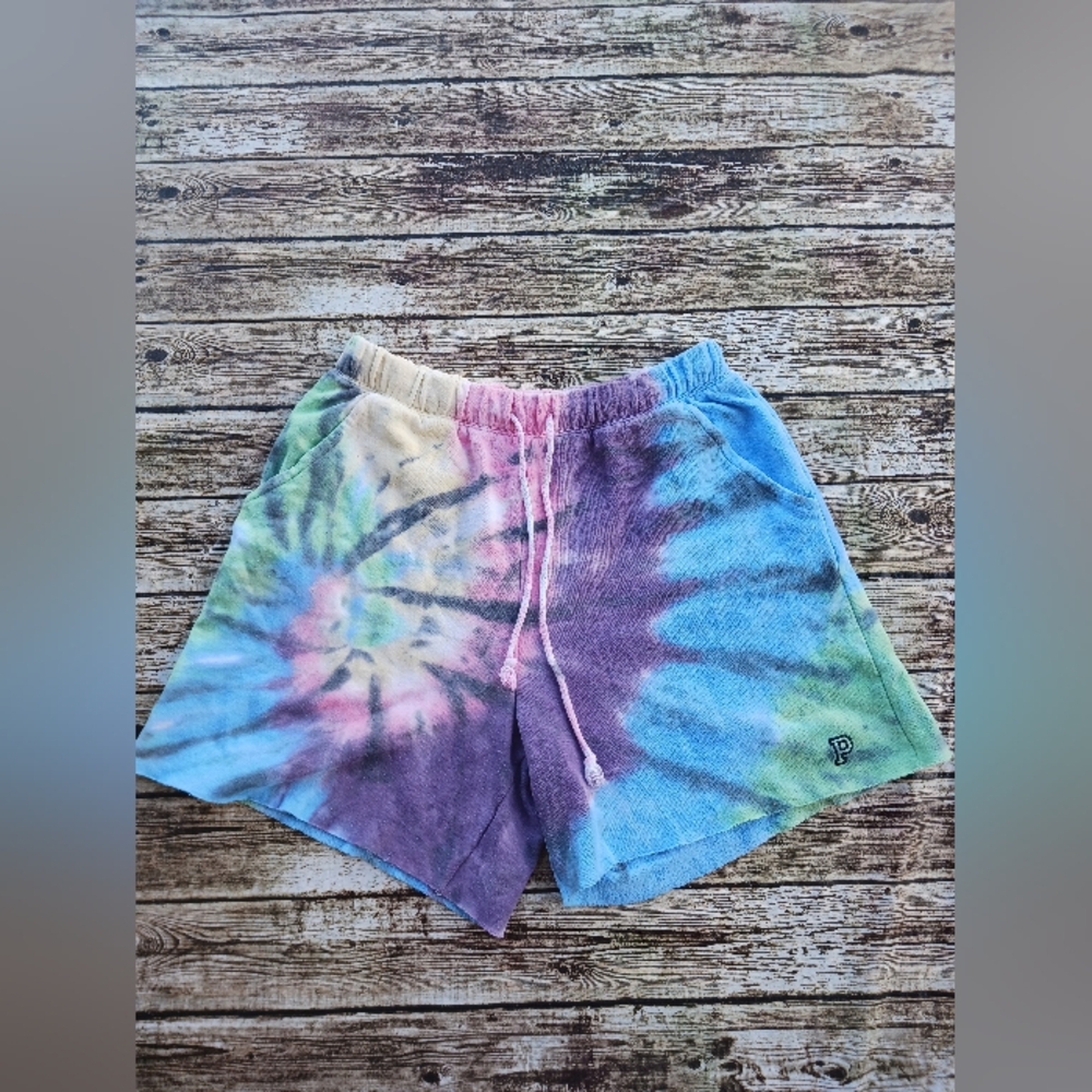 VS PINK Tie Dye Lounge Shorts Women's Size Medium - Picture 2 of 4